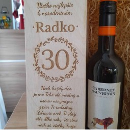 Originálny drevený darček k narodeninám pre ženy a mužov