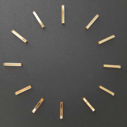 Zlaté zrkadlové paličky ako čísla na hodiny Typ 3