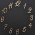 Originálna sada čísel na nástenné hodiny Typ 4, materiál: zlaté zrkadlové plexisklo