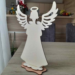 Laserom vyrezávaná dekorácia anjel do bytu na predaj