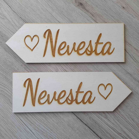 Drevené svadobné šípky na predaj