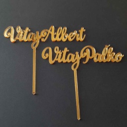 Zápich na tortu s vlastným...