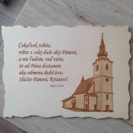 Personalizovaná drevená tabuľka bude originálnym darčekom k okrúhlym narodeninám