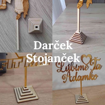 Drevený stojanček k zápichu na tortu na mieru