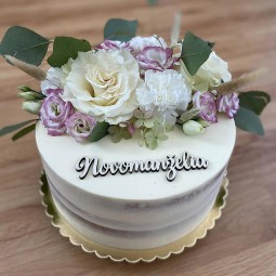 Novomanželia drevený nápis na svadobnú tortu na predaj, eshop