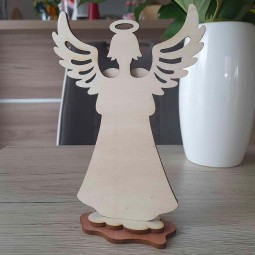 Moderný drevený anjel z preglejky na predaj