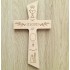Drevený kríž vyrezávaný laserom k prvému svätému prijímaniu s gravírovaným textom