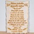 Závesná drevená tabuľka s vlastným gravírovaným textom na predaj, výroba na mieru