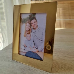 Luxusný zlatý zrkadlový fotorámik 9x13cm na predaj cez internet