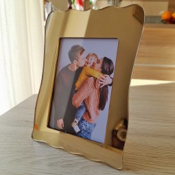 Luxusné zlaté zrkadlové fotorámiky 9x13cm, originálne darčeky vyrezávané laserom