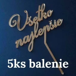 Sada 5 zápichov na tortu...