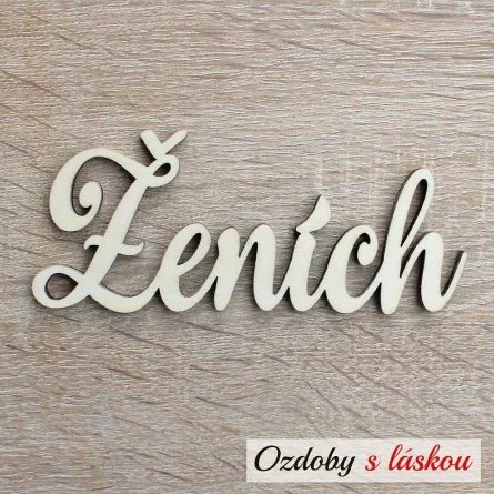 Ženích svadobný drevený výrez z preglejky